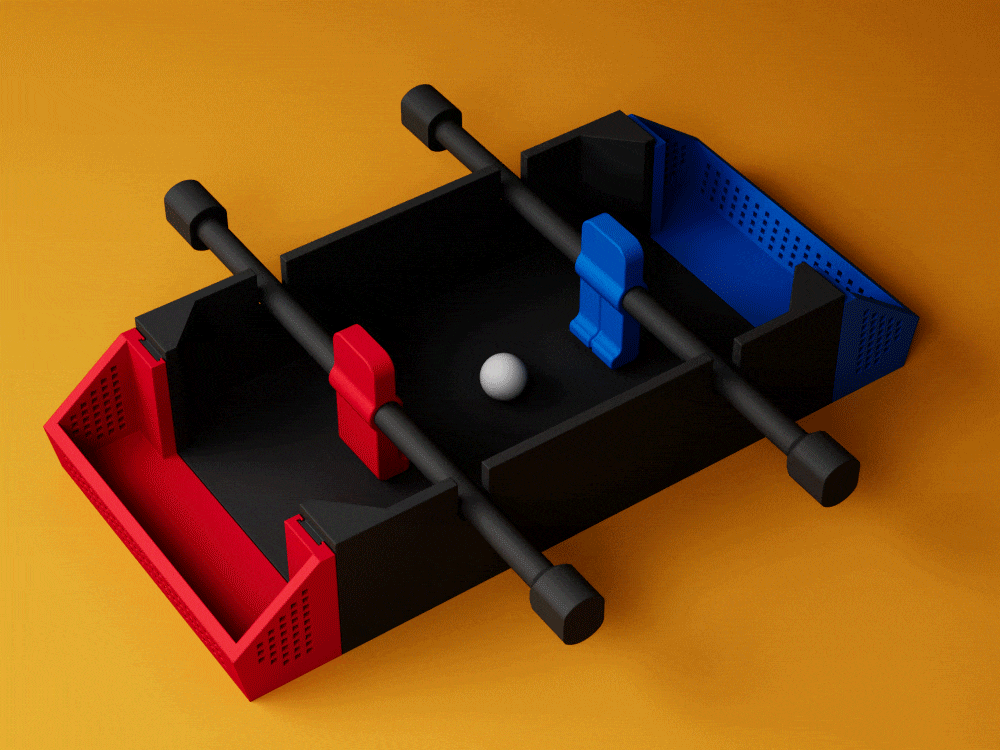 میز فوتبال دستی کوچک 1v1